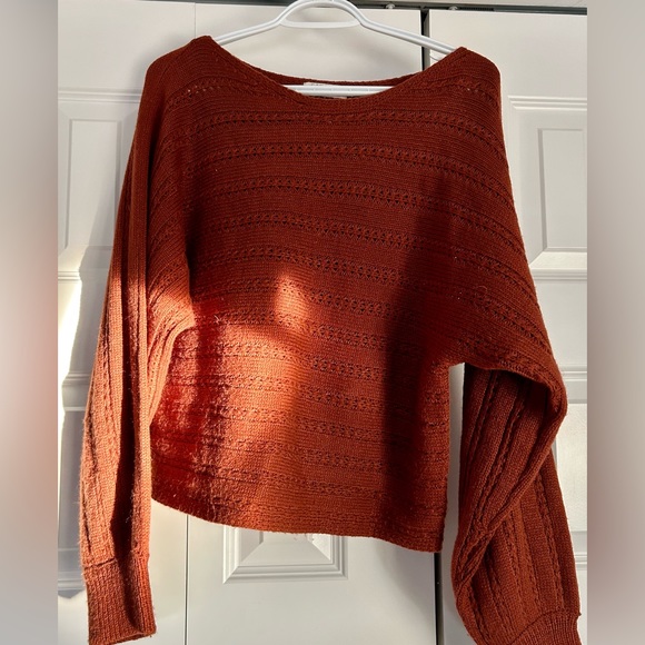 Knit Wide Crewneck Sweater - Picture 1 of 3